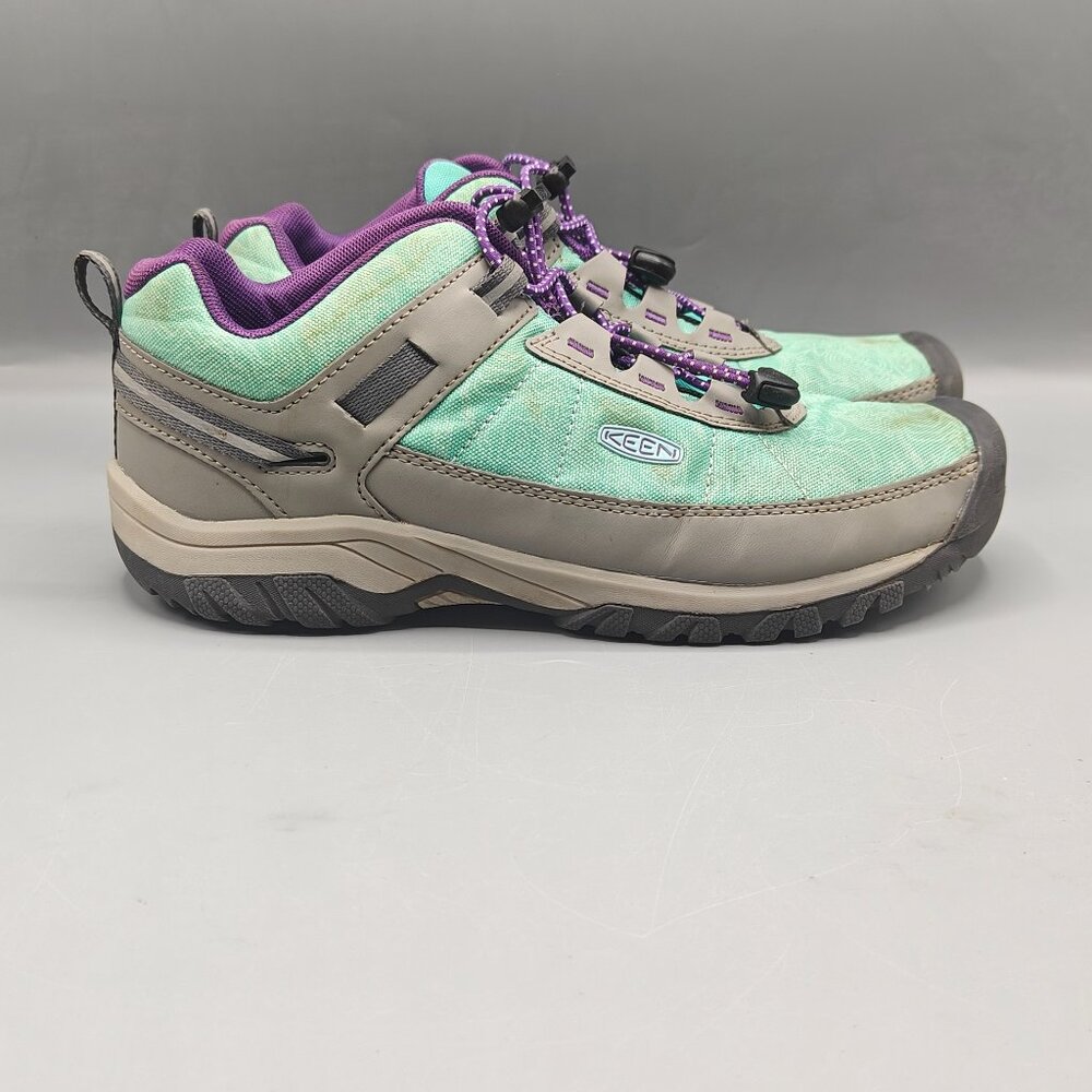 Keen Youth Size 6 Targhee Vent Sport Hiking Shoes Waterfall Vapor Big Kids Teal